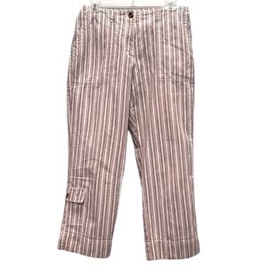 St.John’s Bay Size 8M Ramie/Cotton Brown/Tan Cargo Pants
